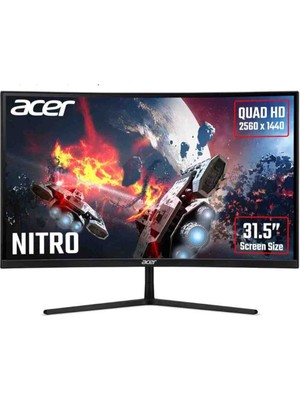 Acer Nitro EI322QURP 31.5" Qhd Zeroframe Curved 1500R 165Hz 1 Ms 2560 x 1440 Hdr 400 Va LED 2xhdmı 2xdp Gaming Monitör