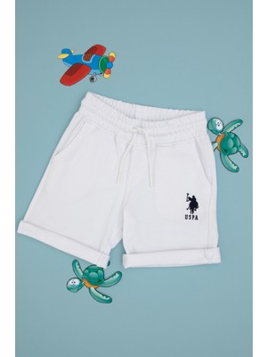 U.s. Polo Assn. Erkek Çocuk Beyaz Şort (Örme) 50306515-VR013