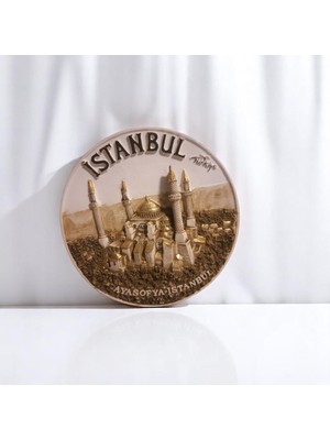Istanbul Seramik Tabak Duvar Masa Süsü Dekor 18 cm