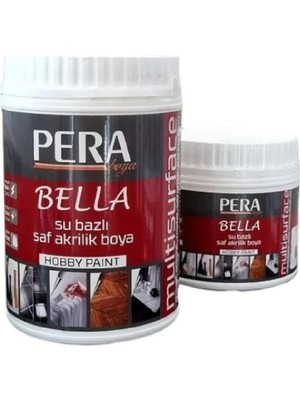 Pera Bella Su Bazlı Saf Akrilik Boya 0,50LT Beyaz