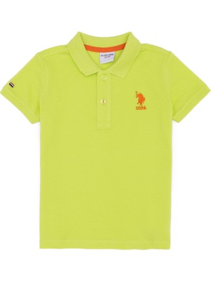 U.S. Polo Assn. Erkek Çocuk Pembe Polo Yaka Tişört