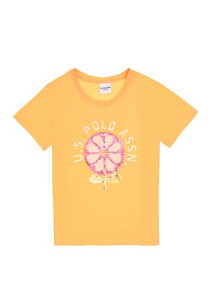 U.s. Polo Assn. Kız Çocuk Kavun Tişört 50300950-VR202
