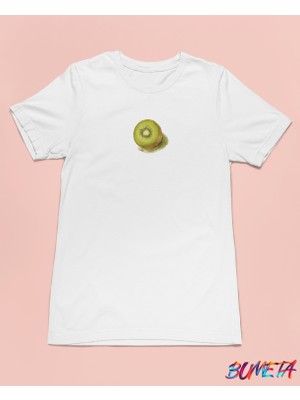 Bumeta Kivi Minimal Meyve Unisex Tişört T-Shirt