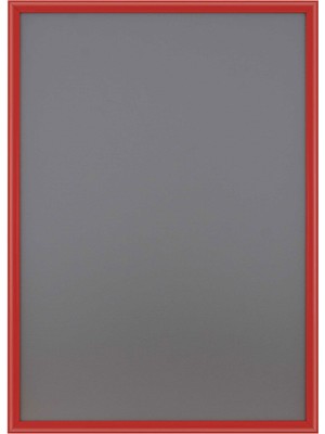 Alüminyum Açılır Kapanır Çerçeve Gönye Köşe - A1 - 60 x 84  cm  - Kırmızı - 25MM