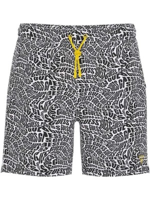 Guess Swımtrunk Medıum Dıstorted 100 Erkek Siyah Şort F5GT04WG2D2-PJ0V