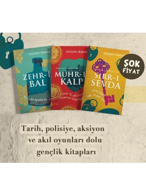 Sezgin Irmak Seti 3 Kitap (Sırrı Sevda + Mührü Kalp + Zehri Bal)
