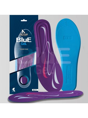 Blue Gel BG191 | Yumuşak Memory Foam Ayakkabı Tabanı, Darbe Emici, Konforlu, Spor ve Günlük İç Tabanlık