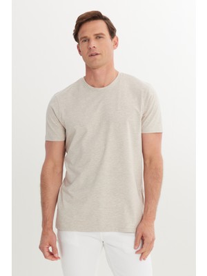 360 Derece Her Yöne Esneyen Slim Fit Bisiklet Yaka Tişört