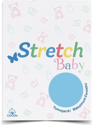 Stretch Bebek Lastikli Çarşaf Mavi