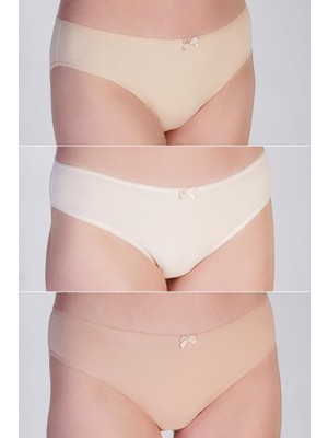 3'lü Paket Bikini Külot 5001 Çok Renkli