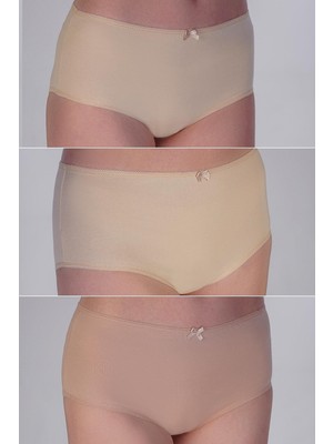 3'lü Paket Pamuklu Slip Külot 5003 Çok Renkli