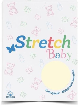 Stretch Bebek Lastikli Çarşaf Krem