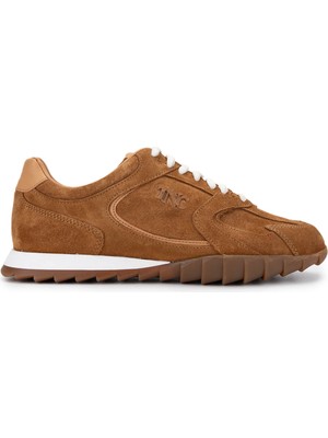 Tamer Tanca Kadın  Deri Bej Süet Sneakers & Spor Ayakkabı 1121 2000 Bn Ayk Y25 Bej Suet