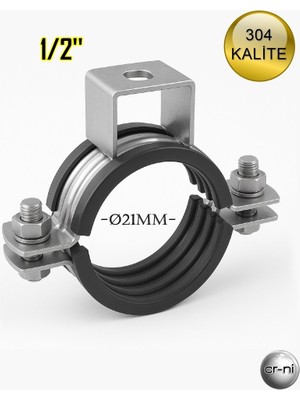 Paslanmaz Çelik Ağır Yük Kafalı Boru Kelepçesi Krom 304 Kalite