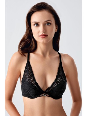 Push Up Dantel Detaylı Sütyen C18345 Siyah