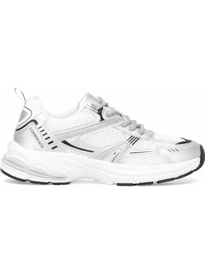 Lumberjack 101939240 5m Pentagon 5fx Kadın Klasik Sneaker Beyaz - Gümüş