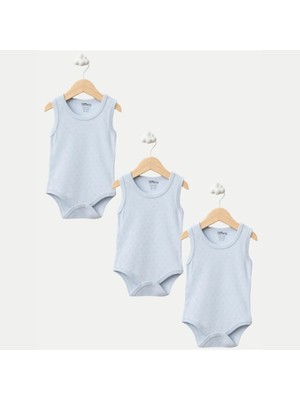 Tiffany Atlet Body %100 Pamuklu Çıtçıtlı Basic 3lü Set Body Zıbın Unisex Bebek