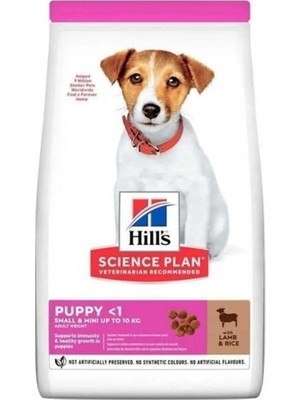 Hill's Small & Mini Puppy Küçük Irk Kuzu Etli ve Pirinçli Yavru Köpek Maması 3 kg (Açık)