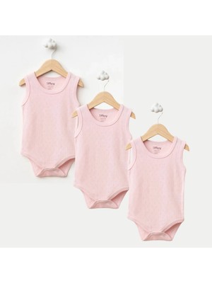 Tiffany Atlet Body %100 Pamuklu Çıtçıtlı Basic 3lü Set Body Zıbın Unisex Bebek
