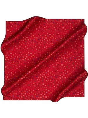 Aker Tivil İpek Eşarp 8693713 - 917 47467 Kırmızı Monogram Desen