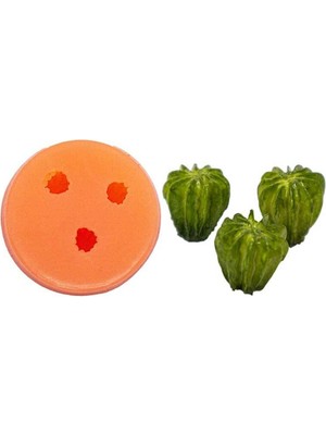 3'lü Mini Kaktüs Silikon Mum Kalıbı M-199