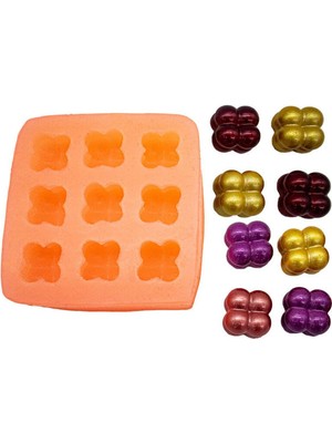 9'lu Mini Bubble Silikon Mum Kalıbı