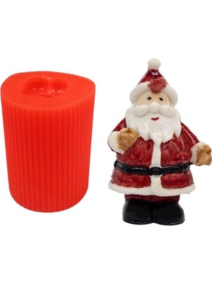Yılbaşı Modelleri - Noel Baba Silikon Mum Kalıbı