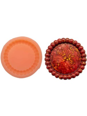 Bubble Yuvarlak Model Silikon Mum Kalıbı 13 x 1.5  cm