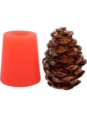 Küçük Kozalak Silikon Mum Kalıbı