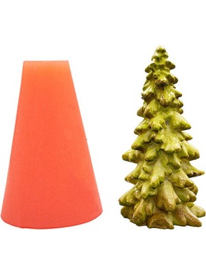 Çam Ağacı Silikon Mum Kalıbı 13.5 x 7  cm