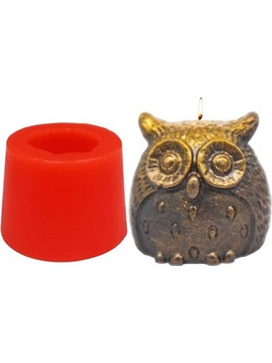 Baykuş Silikon Mum Kalıbı M-56