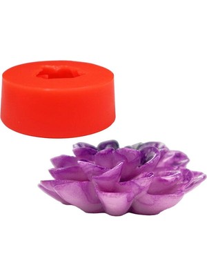 Açmış Zambak Silikon Mum Kalıbı 3 x 7  cm