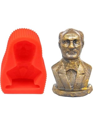 Atatürk Büstü Silikon Mum Kalıbı