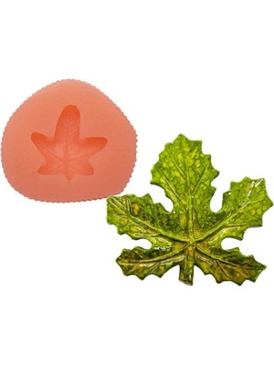 Çınar Yaprağı Silikon Mum Kalıbı M-59