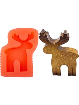 Geyik Silikon Mum Kalıbı