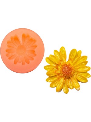 Papatya Ayrımlı Silikon Mum Kalıbı M-259