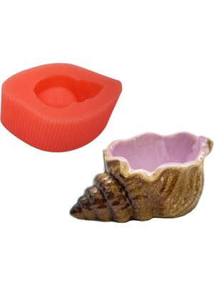 Midye Silikon Mumluk Kalıbı 5.5 x 12  cm