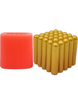 Çubuk Bubble Silikon Mum Kalıbı 6.5 x 6.5  cm