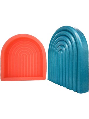 Büyük Kemer Silikon Mum Kalıbı 14 x 13.5  cm