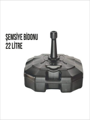 Şemsiye Bidonu (Ağırlık Bidonu – Bayrak, Pano, Reklam Direği Için) –  22  Litre