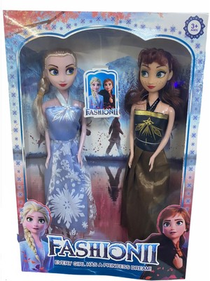 Luxury Müzikli Bebek Ikili Elsa ve Anna 1 Adet