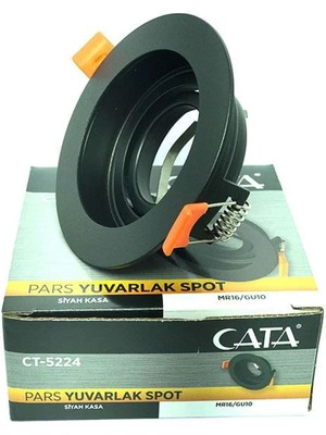 Cata CT-5224 Pars Spot Yuvarlak Siyah Boş Kasa