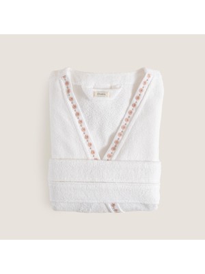 Florıssa Kadın Bornoz Beyaz