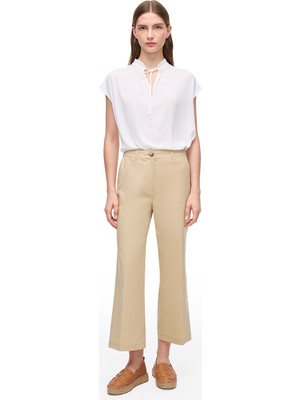 Açık Devetüyü Ginas Regular Fit Yüksek Bel Pantolon