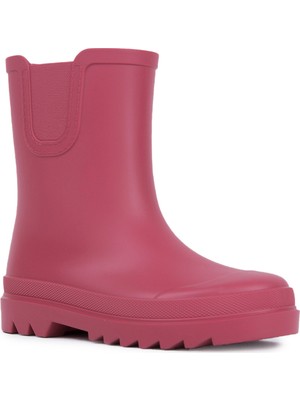 Igor W10274 TOKIO Pembe Kız Çocuk Yağmur Çizmesi %100 PVC Malzeme Kısa Topuklu Rahat Taban