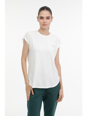 Lumberjack Wl Amber 11CK900 3pr Ekru Kadın Kısa Kol T-Shirt