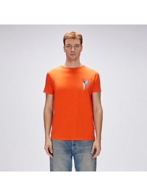 Bad Bear Endless Turuncu Erkek Baskılı Tişört