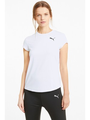 Puma ACTIVE TEE Beyaz Kadın Kısa Kol T-Shirt