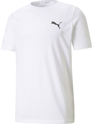 Puma ACTIVE SMALL LOGO TEE Beyaz Erkek Kısa Kol T-Shirt