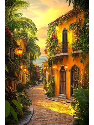 Aden Dekoratif Manzara Kanvas Tablo